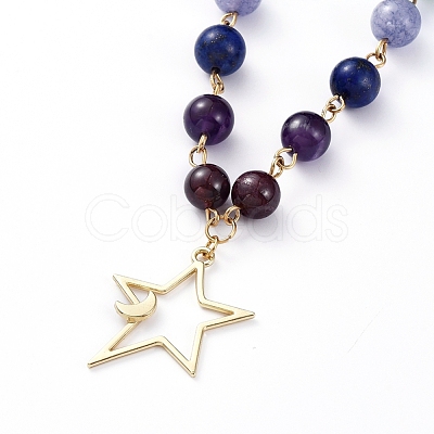 Chakra Jewelry NJEW-JN02698-03-1