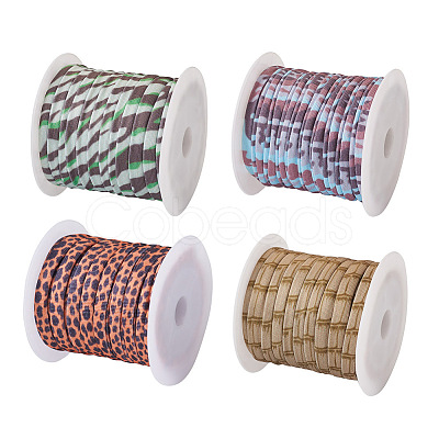 4 Colors Flat Polyester Elastic Cord EC-TA0001-03B-1