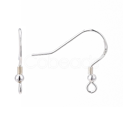 925 Sterling Silver Earring Hooks X-STER-K167-050S-1