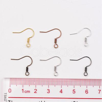 1 Box 6 Color Brass Earring Hooks KK-X0069-NF-B-1