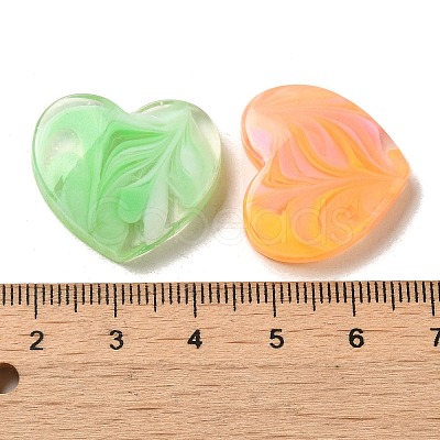 Gradient Color Transparent Resin Decoden Cabochons RESI-D008-06A-1