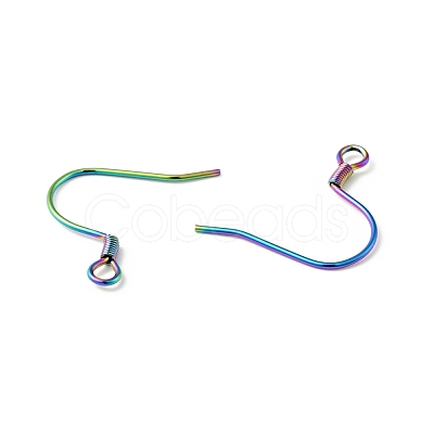 304 Stainless Steel Earring Hooks STAS-F227-28-MC-1