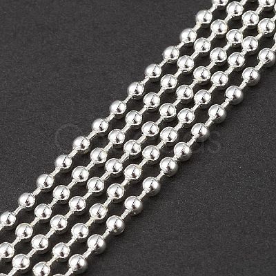 304 Stainless Steel Ball Chains Multi-strand Bracelet for Women BJEW-G669-11S-1