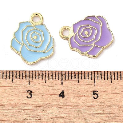 Alloy Enamel Pendants ENAM-Q507-06G-1