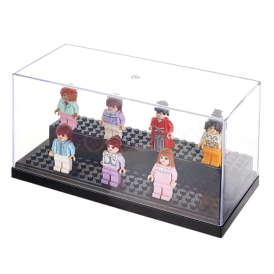 2-Tier Acrylic Minifigure Display Cases ODIS-WH0027-047C-1