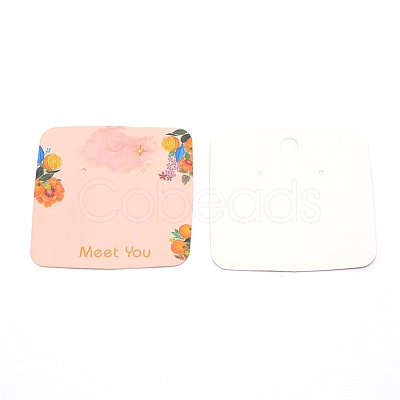 Paper Jewelry Display Cards CDIS-WH0017-04-1