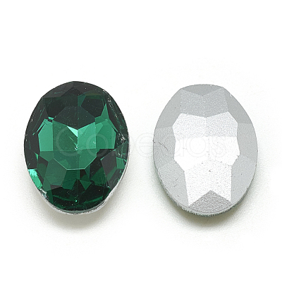 Pointed Back Glass Rhinestone Cabochons RGLA-T080-10x14mm-15-1