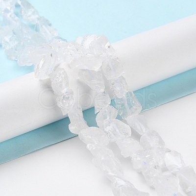 Raw Rough Natural Crystal Quartz Beads Strands G-B065-C12-1