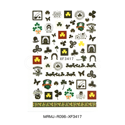 Self Adhesive Nail Art Stickers Decals for Ireland MRMJ-R096-XF3417-1