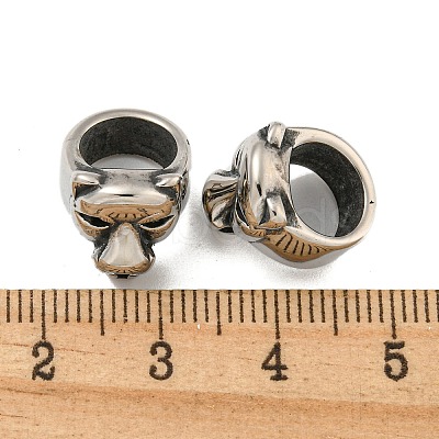 316 Surgical Stainless Steel Large Hole Beads STAS-Q326-07AS-04-1