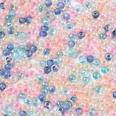 Glass Round Seed Beads SEED-S057-R-006-1