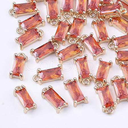 Transparent Glass Charms X-GLAA-T007-13E-1