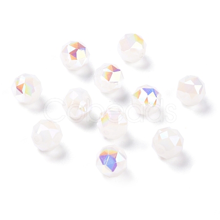 Electroplate Opaque Glass Beads EGLA-B003-02A-01-1