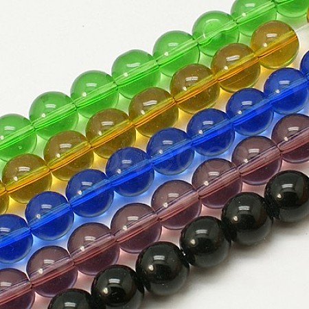Glass Beads Strands GR8mm-1
