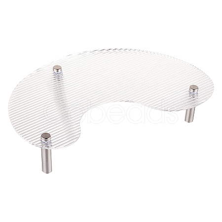 Transparent Acrylic Decorative Footed Tray DIY-WH0430-140B-1