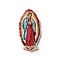 Double-sided Printed Acrylic Pendants, Virgin Mary Charm, Colorful, 40.5x20x2.5mm, Hole: 1.8mm