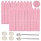 CRASPIRE DIY Scrapbook Kits, Including Candle, Stainless Steel Spoon and Sealing Wax Sticks, Pearl Pink, 9x1.1x1.1cm, 20pcs