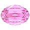 Preciosa&reg MAXIMA Crystal Fancy Stones, Czech Crystal, 435 12 601 Oval, Dura Foiling, 70010 Rose, 8x6mm