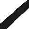 Flat Polyester Bands, for Bag Strap Making, Black, 1 inch(26mm)