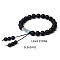 8MM Natural Lava Rock Buddha Prayer Beads Bracelet Men Women