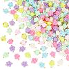 HOBBIESAY 200Pcs Opaque Acrylic Beads Connector Charms FIND-HY0001-30-1