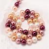 Round Shell Pearl Bead Strands BSHE-L011-6mm-NL001-3