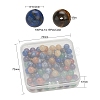 100Pcs 7 Style Natural Mixed Gemstone Beads G-YW0001-10-3