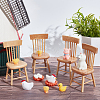 Mini Wood Chairs AJEW-WH0041-76B-10