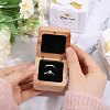 Wooden Jewelry Storage Magnetic Gift Case CON-WH0095-79A-3