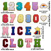 Fashewelry 39Pcs 39 Style Computerized Embroidery Cloth Iron on/Sew on Patches DIY-FW0001-17-2