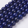 Natural Lapis Lazuli Beads Strands X-G-G087-12mm-1