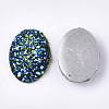 Electroplate Druzy Resin Cabochons CRES-T012-08H-2