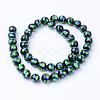 Handmade Silver Foil Glass Beads FOIL-T002-08-2