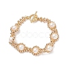 Natural Pearl Beaded Bracelet BJEW-JB09079-1