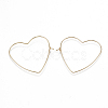 Brass Earring Hooks X-KK-T038-429G-1