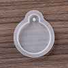 Flat Round Pendant Food Grade Silicone Molds DIY-D074-12-2