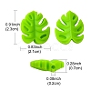 Monstera Leaf Food Grade Eco-Friendly Silicone Focal Beads FIND-YW0004-01-3