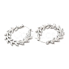 304 Stainless Steel Hoop Earrings for Women STAS-D084-21P-2