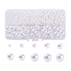 443Pcs 5 Sizes ABS Plastic Imitation Pearl Beads KY-YW0001-10-1