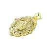 Real 18K Gold Plated Brass Micro Pave Cubic Zirconia Pendants KK-H472-37A-01G-2