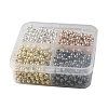 1000Pcs 4 Style Iron & ABS Plastic Spacer Beads DIY-YW0006-95-5