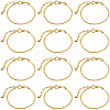 SOFPLATE 14Pcs Brass European Style Bracelet Making MAK-SP0001-02-1