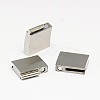 304 Stainless Steel Magnetic Clasps with Glue-in Ends STAS-I011-09-2