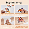 Gorgecraft 8 Sheets 8 Style Waterproof Self Adhesive Tattoo Stickers on Face AJEW-GF0007-33-6