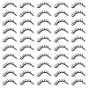 50Pcs Eyelash Polyester Computerized Embroidery Cloth Iron On Patches PATC-FG0001-77-1