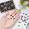 ARRICRAFT 300Pcs 6 Styles Natural & Synthetic Mixed Gemstone Round Beads G-AR0005-82-3