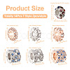 PandaHall 14Pcs 7 Style Zinc Alloy Rhinestone Beads ALRI-PJ0001-01-10