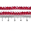 Electroplate Transparent Glass Beads Strands EGLA-A035-T4mm-A01-4