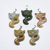 Natural Agate Pendants G-T122-17-2