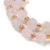 Natural Rose Quartz Beads Strands G-K387-A08-01-4